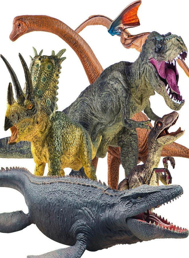 Lavesom 6PCS Jumbo Dinosaur Toy Set, Realistic Dinosaurs Toys for Kids - Large Dino Playset for Boys and Girls 3 4 5 6 7 Year Old Children Birthday Dinosaur Lovers - Image 1